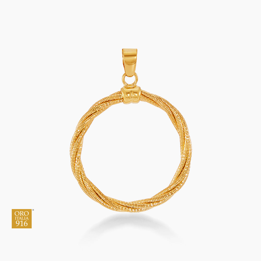 Oro Italia 916 Yellow Gold Pendant GP54400326(4) (22K Gold)