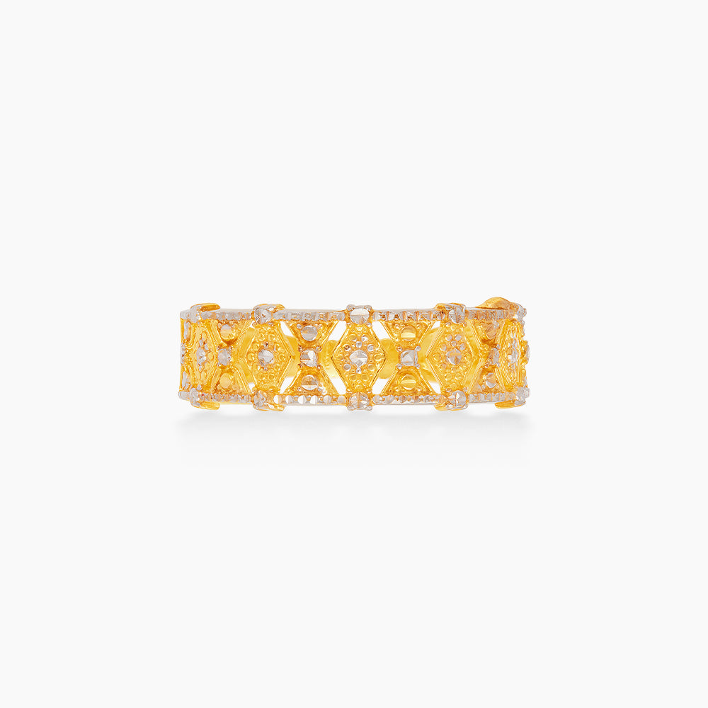 916/22K Yellow and White Gold Ring 6200330YW