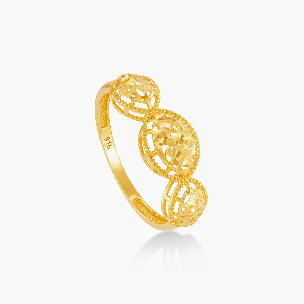 916/22K Yellow and White Gold Ring 6200162Y(R)