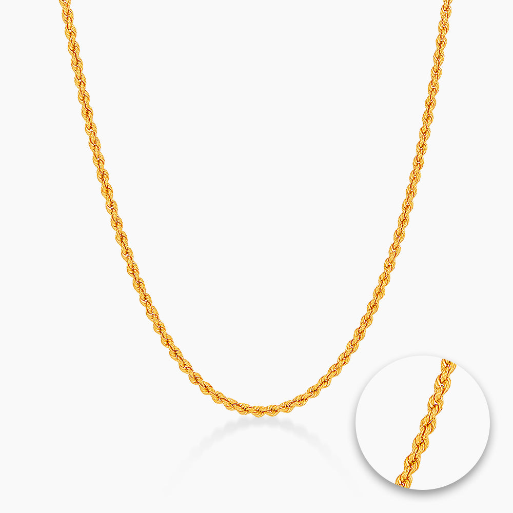 Oro Italia 916 Yellow Gold Necklace GC33420626(050Y) (22K Gold)
