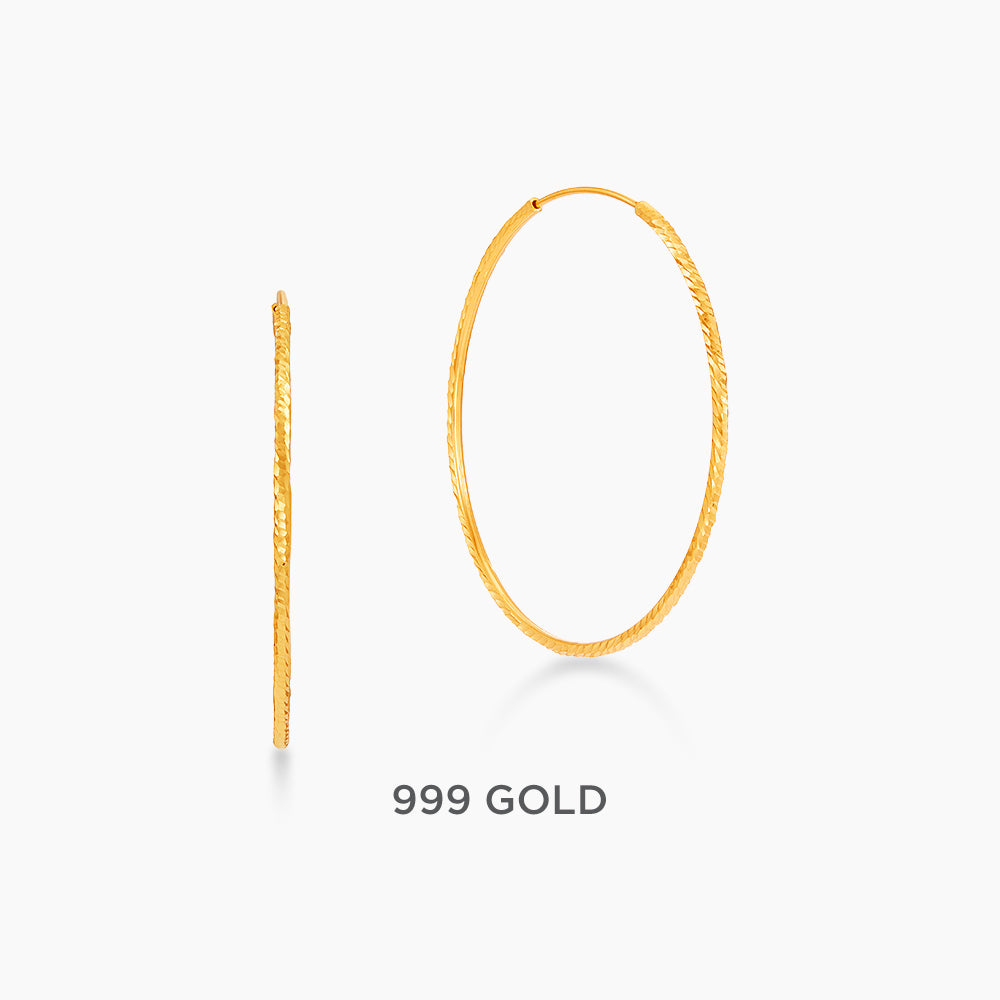 999/24K Yellow Gold Earrings WWGE740824