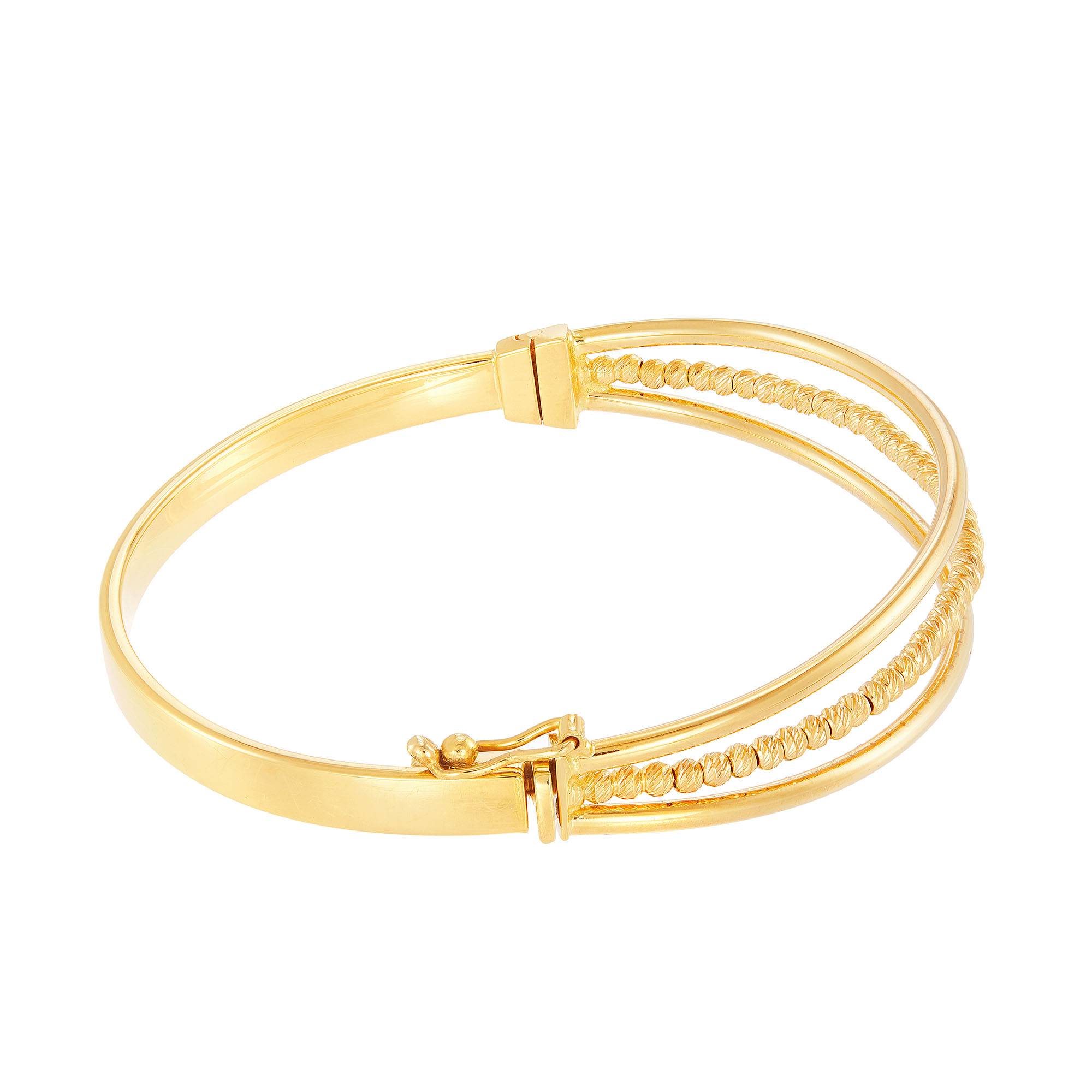 Oro Italia 916 Yellow Gold Bangle GB88510122
